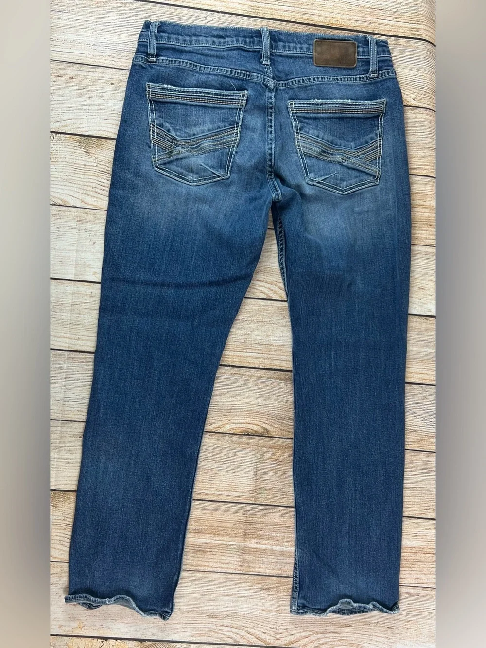 BKE Men Jeans 32x30 Straight Blue Denim